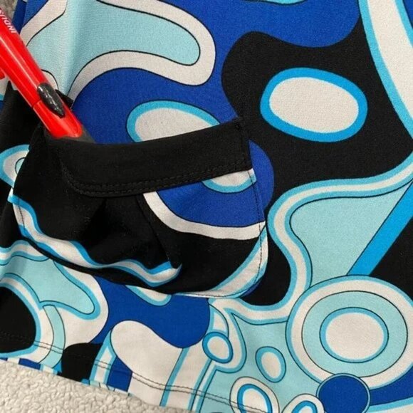 Ripe Maternity Tank Top Womens Size Large Paisley Purple Black Front Pockets - Picture 7 of 10